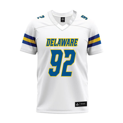 Delaware - NCAA Football : Sky Sholder - White Premium Football Jersey-0