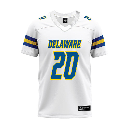 Delaware - NCAA Football : Jalen Bell - White Premium Football Jersey-0