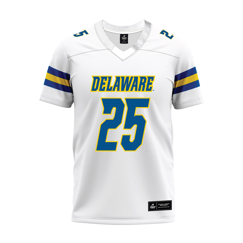 Delaware - NCAA Football : Azir lee - White Premium Football Jersey-0