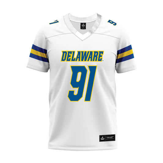 Delaware - NCAA Football : Nate Reed - White Premium Football Jersey-0
