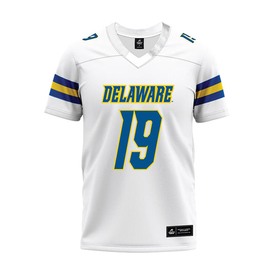 Delaware - NCAA Football : Kevin Moore - White Premium Football Jersey-0