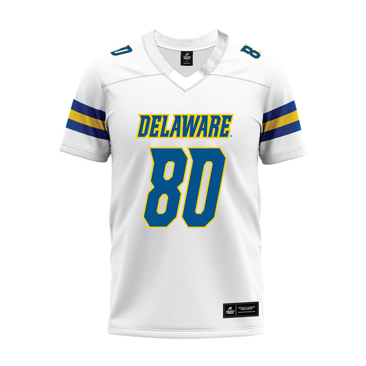 Delaware - NCAA Football : Matthew McKinley - White Premium Football Jersey-0