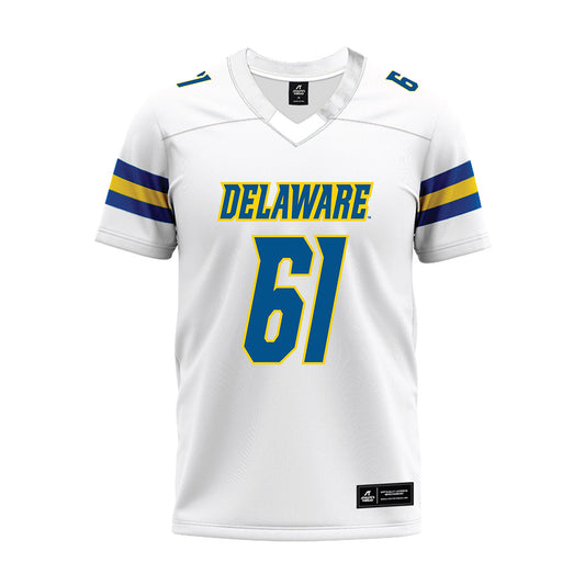 Delaware - NCAA Football : Steven Demboski - White Premium Football Jersey-0