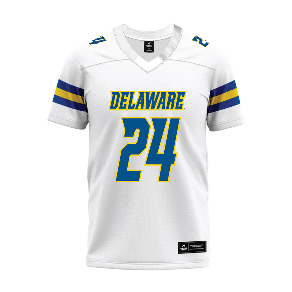 Delaware - NCAA Football : Jalen Ross - White Premium Football Jersey-0
