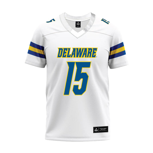 Delaware - NCAA Football : Jake Thaw - White Premium Football Jersey-0