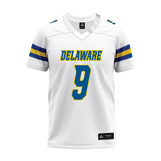 Delaware - NCAA Football : Ja'Carree Kelly - White Premium Football Jersey-0