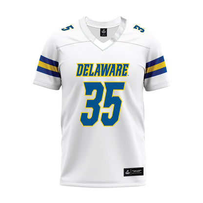 Delaware - NCAA Football : Gavin Moul - White Premium Football Jersey-0