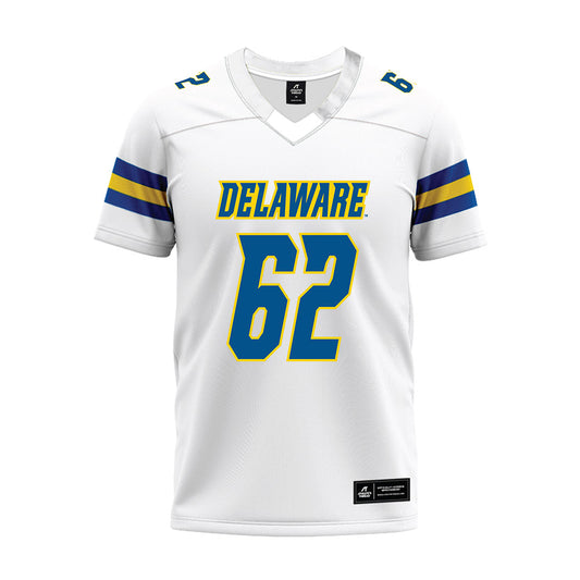 Delaware - NCAA Football : Anthony Caccese - White Premium Football Jersey-0
