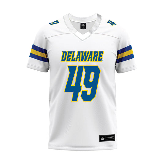 Delaware - NCAA Football : Maddox Sills - White Premium Football Jersey-0
