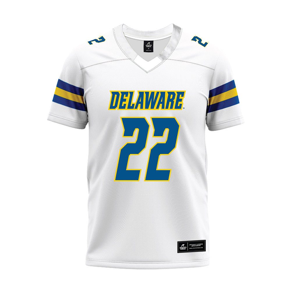 Delaware - NCAA Football : Jawarren Corbin - White Premium Football Jersey-0