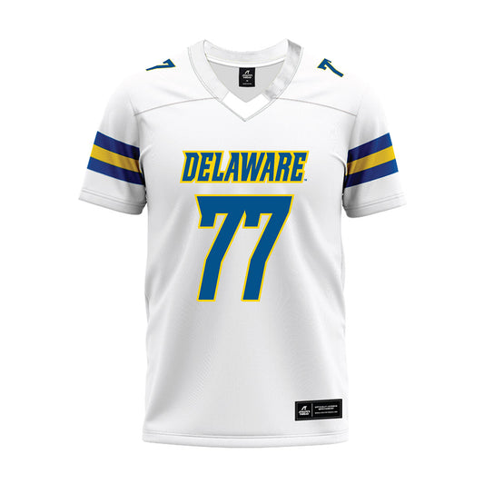 Delaware - NCAA Football : Cole Snyder - White Premium Football Jersey-0