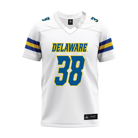 Delaware - NCAA Football : Kingsley Royal - White Premium Football Jersey-0