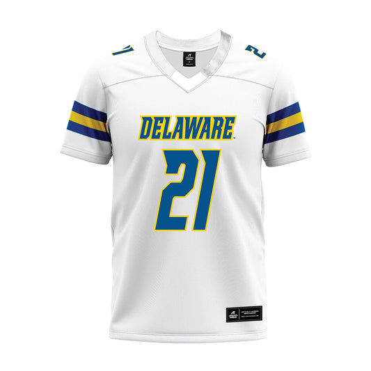 Delaware - NCAA Football : Anthony Crenshaw Jr - White Premium Football Jersey-0