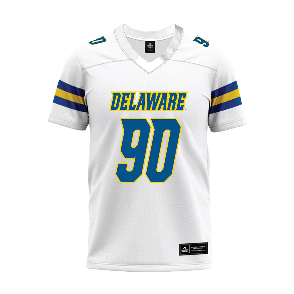 Delaware - NCAA Football : Logan Klein - White Premium Football Jersey-0