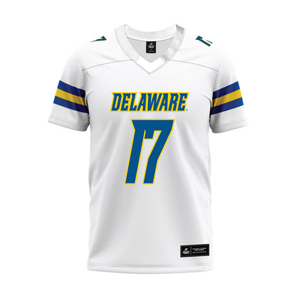 Delaware - NCAA Football : Emmanuel Doku - White Premium Football Jersey-0