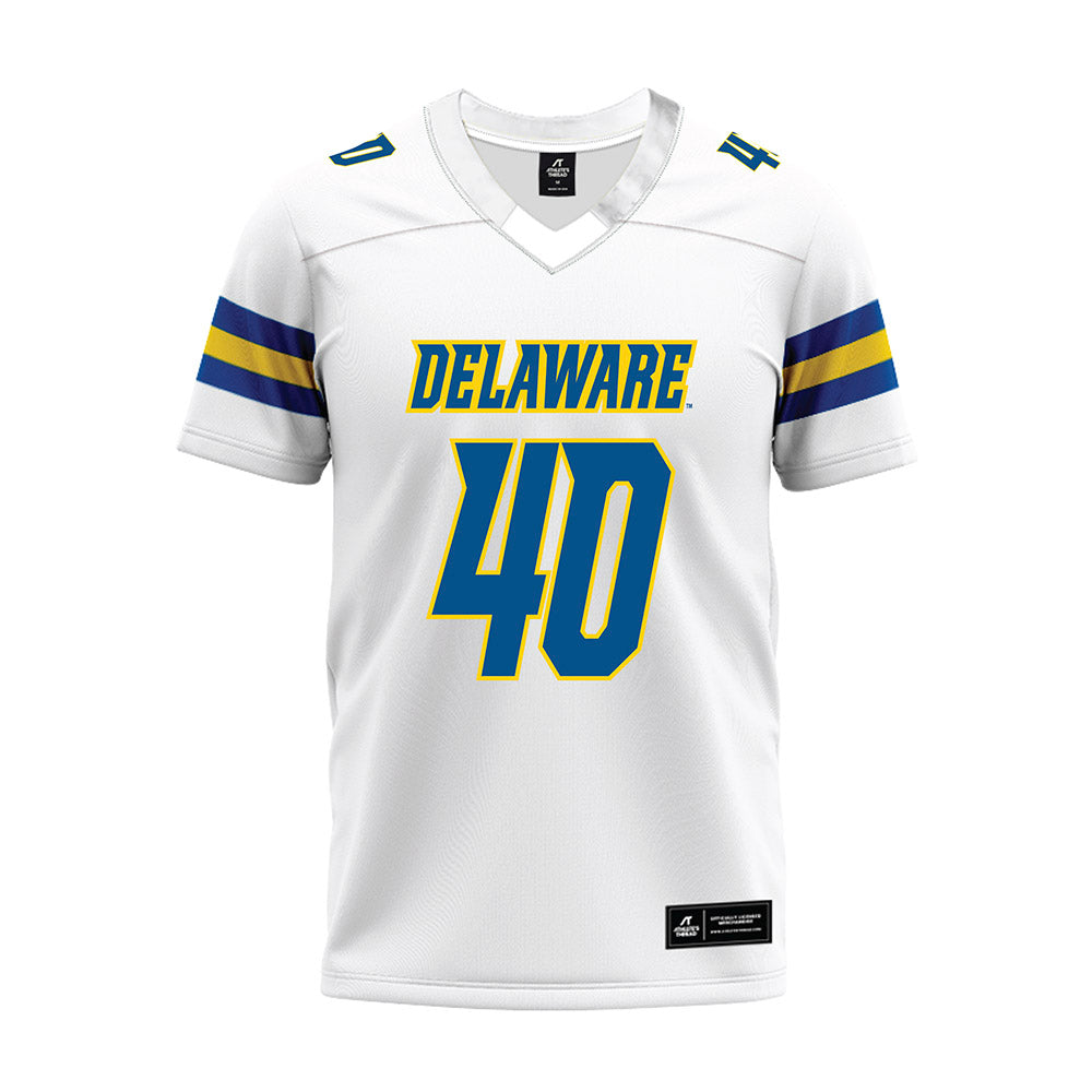 Delaware - NCAA Football : Scott Moore - White Premium Football Jersey-0