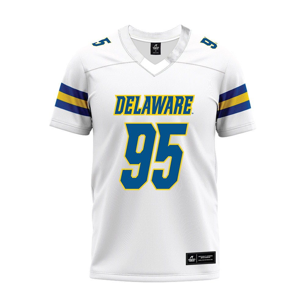 Delaware - NCAA Football : Micah Pryor - White Premium Football Jersey-0