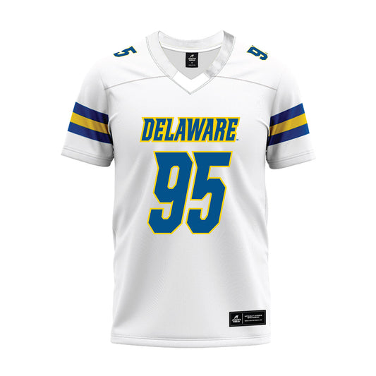 Delaware - NCAA Football : Micah Pryor - White Premium Football Jersey-0