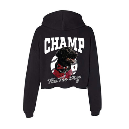 NC State - Ripken : - The Tee Dog Women's Crop Fleece Hoodie-1