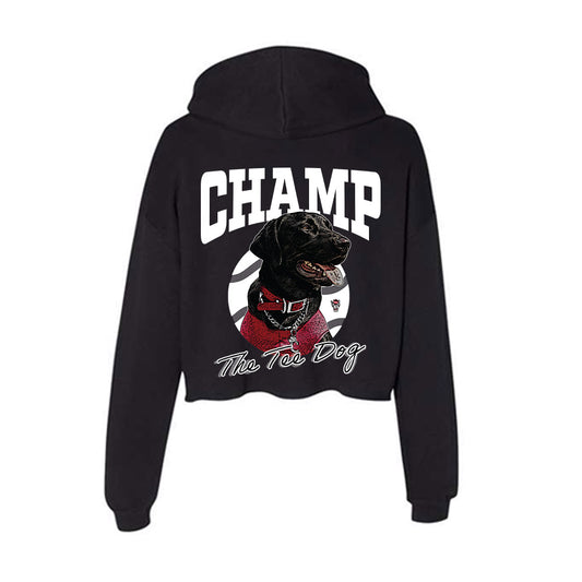 NC State - Ripken : - The Tee Dog Women's Crop Fleece Hoodie-1