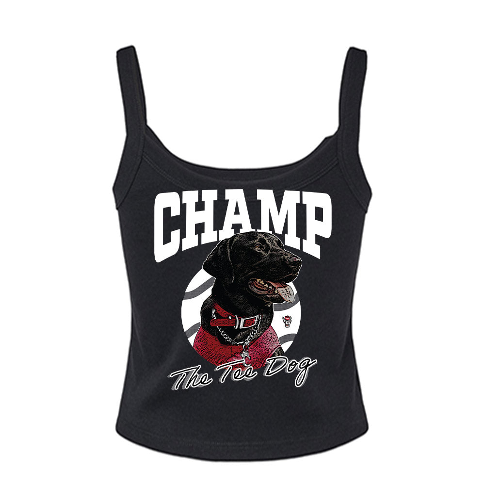 NC State - Ripken : - The Tee Dog Women’s Rib Cropped Tank Top-1