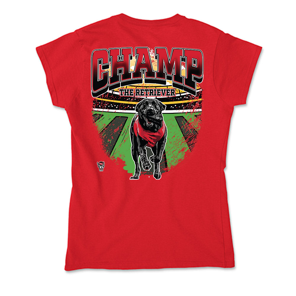 NC State - Ripken : - Champ The Retriever Soft Style Women’s T-Shirt-1
