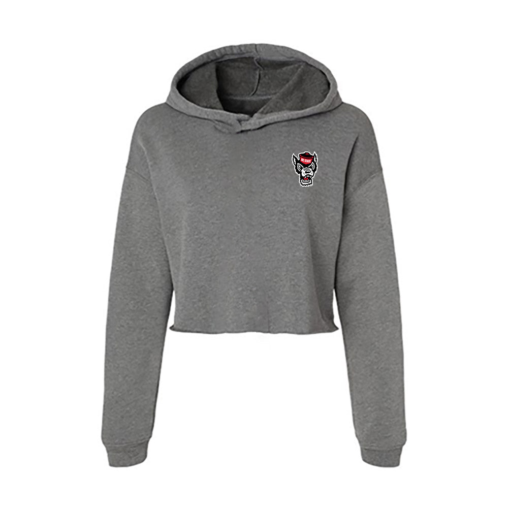 NC State - Ripken : - Champ The Retriever Women's Crop Fleece Hoodie-0