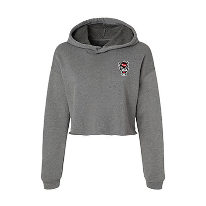 NC State - Ripken : - Champ The Retriever Women's Crop Fleece Hoodie-0
