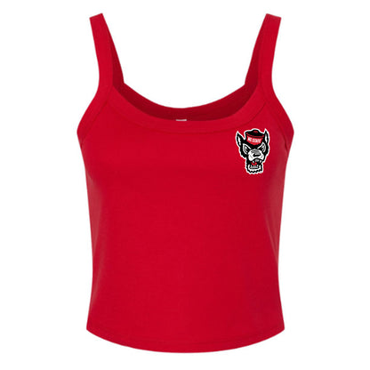 NC State - Ripken : - Champ The Retriever Women’s Rib Cropped Tank Top-0