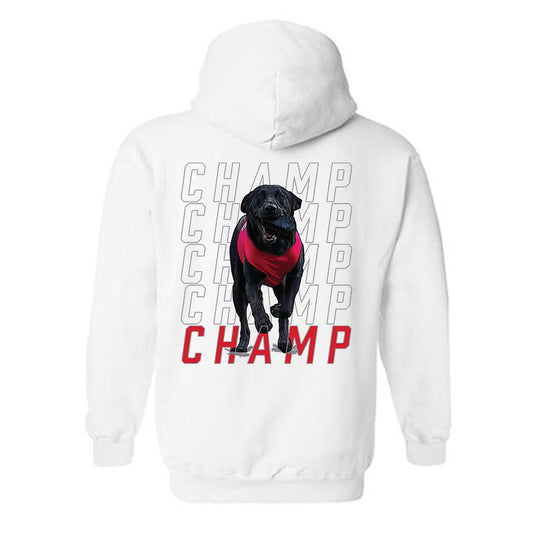NC State - NCAA Football : - Champ The Tee Dog Hooded Sweatshirt-1