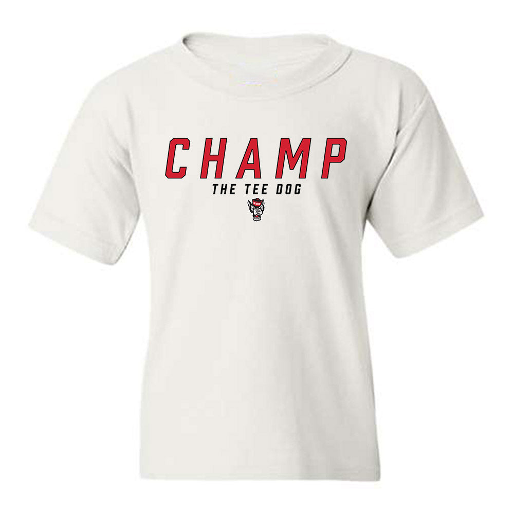 NC State - NCAA Football : - Champ The Tee Dog Youth T-Shirt-0
