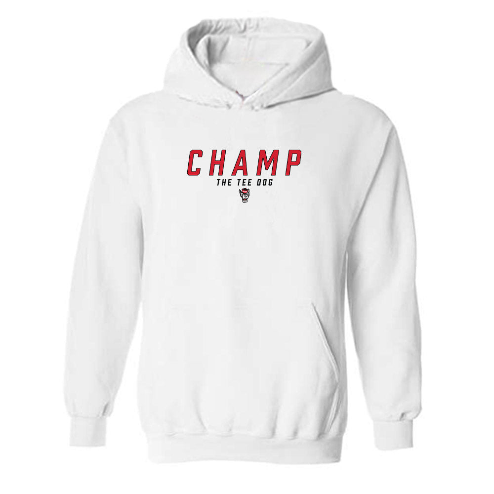 NC State - NCAA Football : - Champ The Tee Dog Hooded Sweatshirt-0