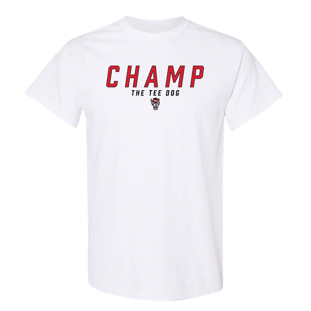 NC State - NCAA Football : - Champ The Tee Dog T-Shirt-0