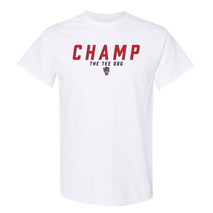NC State - NCAA Football : - Champ The Tee Dog T-Shirt-0