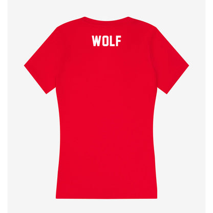  - NCAA Women's Field Hockey : Faith Wolf - Classic Shersey Women's V-Neck T-Shirt-1