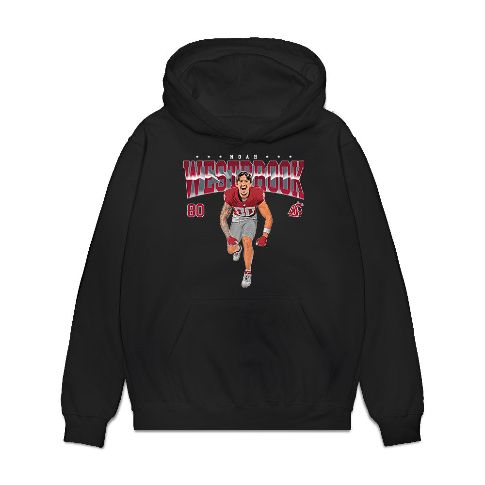 WSU - NCAA Football : Noah Westbrook - Collage Premium Hooded Sweatshirt-0