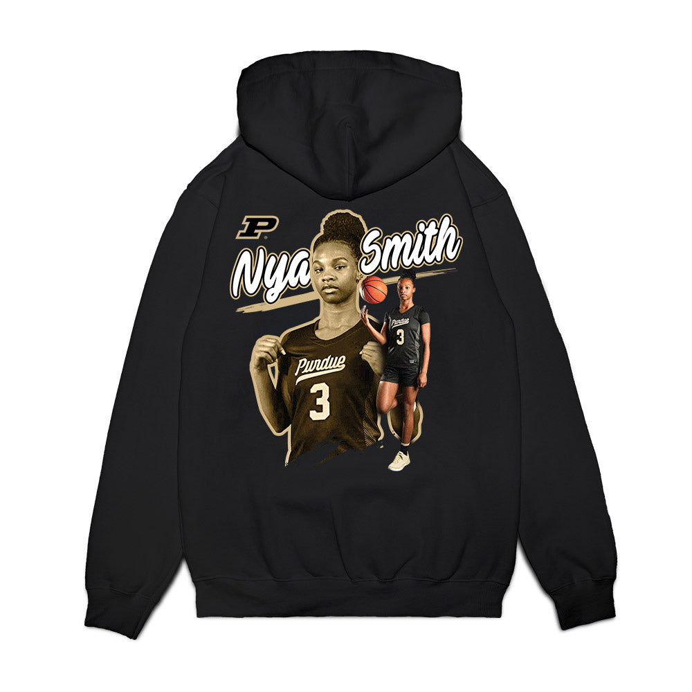 Purdue - NCAA Women's Basketball : Nya Smith - Premium Hooded Sweatshirt-1