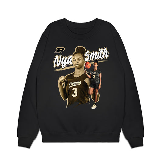 Purdue - NCAA Women's Basketball : Nya Smith - Premium Crewneck Sweatshirt-0