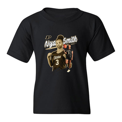 Purdue - NCAA Women's Basketball : Nya Smith - Youth T-Shirt-0