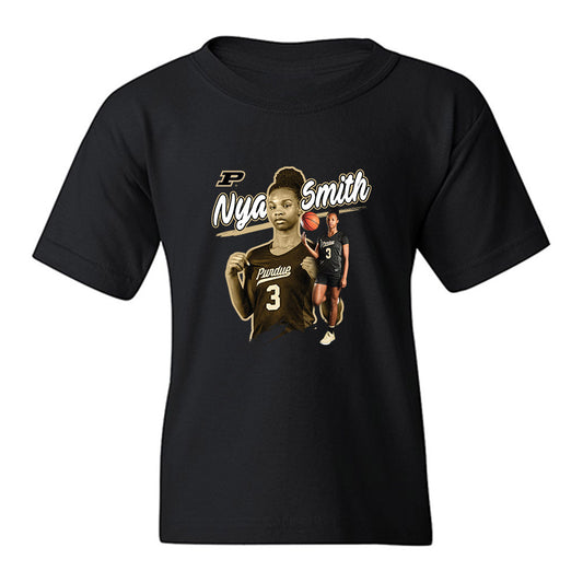 Purdue - NCAA Women's Basketball : Nya Smith - Youth T-Shirt-0