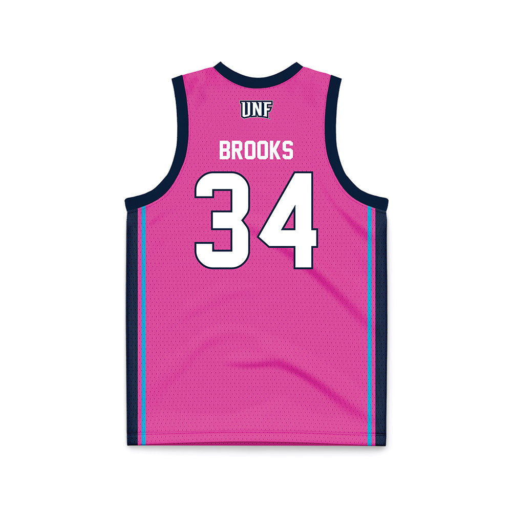 UNF - NCAA Women's Basketball : Jordan Brooks - Pink Basketball Jersey-1
