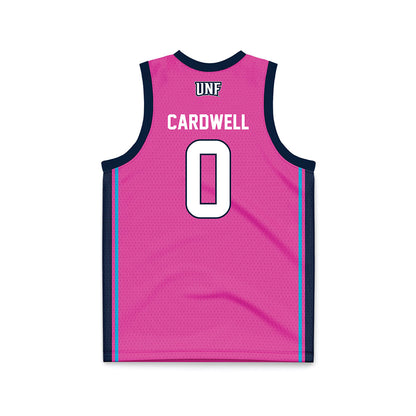 UNF - NCAA Women's Basketball : Jamison Cardwell - Pink Basketball Jersey-1