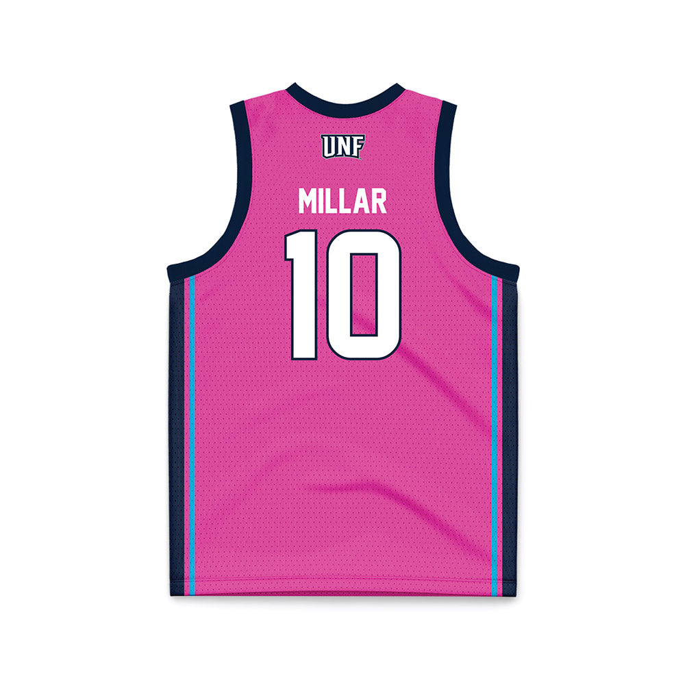 UNF - NCAA Women's Basketball : Maddie Millar - Pink Basketball Jersey-1