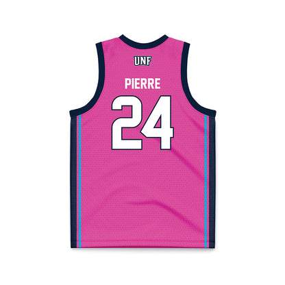 UNF - NCAA Women's Basketball : Karyzma Pierre - Pink Basketball Jersey-1