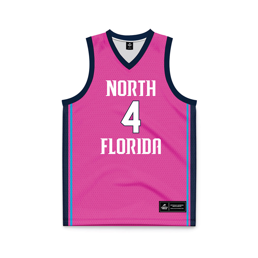 UNF - NCAA Women's Basketball : Sarah Taub - Pink Basketball Jersey-0