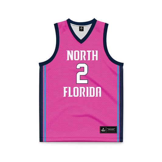 UNF - NCAA Women's Basketball : Jazmine Spencer - Pink Basketball Jersey-0