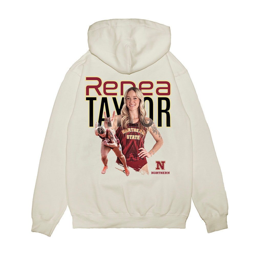 NSU - NCAA Women's Track & Field : Renea Taylor - Collage Premium Hooded Sweatshirt-1