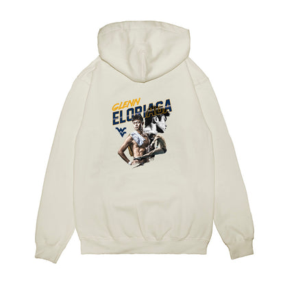 West Virginia - NCAA Men's Swimming & Diving : Glenn Eloriaga - Collage Premium Hooded Sweatshirt-1