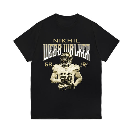Colorado - NCAA Football : Nikhil Webb Walker - Collage Comfort Colors T-Shirt-0