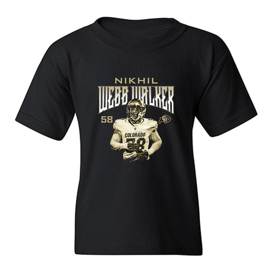 Colorado - NCAA Football : Nikhil Webb Walker - Collage Youth T-Shirt-0